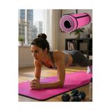 Sayarmarkt 10 Mm Yoga Spor Matı Çift Taraflı Kullanım Kaymaz Doku Esnek Dayanıklı Fitness Minderi