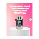 Sayarmarkt Araç Hava Pompası Ve Akü Takviye Powerbank 12.000 Mah Çok Fonksiyonlu