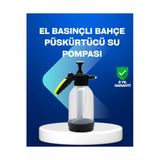 Sayarmarkt Basınçlı Manuel Köpük Pompası 2l Ayarlanabilir Sprey Başlıklı Temizlik