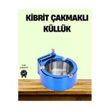 Sayarmarkt Çakmaklı Küllük Paslanmaz Çelik Şık Masa Aksesuarı