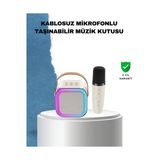 Sayarmarkt Karaoke Mikrofon Hoparlör Seti 6 Saat Kullanım Süresi
