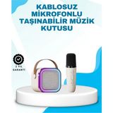 Sayarmarkt Karaoke Mikrofon Hoparlör Seti Bluetooth Kablosuz Taşınabilir