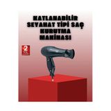 Sayarmarkt Katlanabilir Saç Kurutma Makinesi Seyahat Tipi Taşınabilir Tasarım