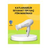 Sayarmarkt Katlanır Gövdeli Saç Kurutma Makinesi Ev Ve Valiz Kullanımı