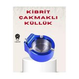 Sayarmarkt Metal Küllük Ve Çakmak Seti Yuvarlak Modern Tasarım