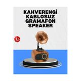 Sayarmarkt Şarjlı Mini Retro Radyo Bluetooth Hoparlör Çoklu Bağlantı Seçenekli