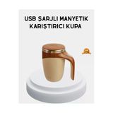 Sayarmarkt Şarjlı Otomatik Karıştırıcı Kupa - Manyetik Mix Özellikli Paslanmaz Çelik Tasarım