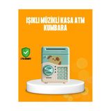 Sayarmarkt Su Yeşili Atm Kasa Görünümlü Elektronik Şifreli Çocuk Kumbarası - Lisinya