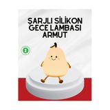 Sayarmarkt Usb Şarjlı Armut Gece Lambası Dokunmatik Renk Değişimli