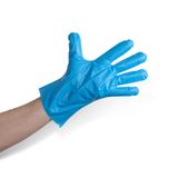 Sayberk Pudrasız Termoplastik Eldiven Mavi - L (1 pk = 100 adet)