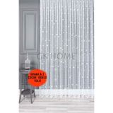 SAYDEMİR HOME Lüks Tül Perde Yıldız Desenli Çoçuk Odası Tülü SIK PİLE BEYAZ RENK