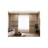 SAYDEMİR HOME Pano Fon Perde Krem Damask Çiçek Desenli Fon Perde SIK PİLE 1/3 TEK KANAT + AKSESUAR