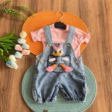 Saye Kids Kız Bebek Tatlı Salopet - 01-Mavi - 9 Ay