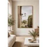 Sayetablo Veil 2 - Gerçek Cama Baskı Siyah Alüminyum Metal Çerçeveli Ikili Modern Cam Tablo, Siyah, 50 x 70 yol_yelken_ve_gun_isigi_tekli_3_2