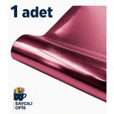 Saygılıofis Aynalı Metalik Fon Kartonu 50x70cm Pembe