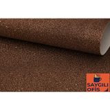 SAYGILIOFİS ( KAHVERENGİ ) Yapışkanlı Simli Eva 50x70 cm 1 Adet Simli Yapışkanlı Eva Süngeri