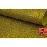 SAYGILIOFİS ( SARI ) Yapışkanlı Simli Eva 50x70 cm 1 Adet Simli Yapışkanlı Eva Süngeri