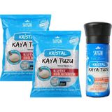 Saygın Kristal Kaya Tuzu - Sofrada Öğütme 500 Gr 2 Adet + Değirmen 110 Gr