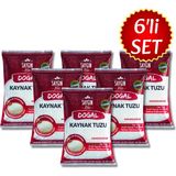 Saygın Tuz Rafine Edilmemiş Doğal Kristal Kaynak Tuzu - Sofra Tuzu / Öğütülmüş / İnce Taneli / Paketli 500 gr X 6 adet - 3 kg