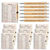 Sayglossy 10 Takım Okula Dönüş Kitap Sevgili Hediye 6 Stil Kitap Kulübü Bambu Kalem Kütüphane Kartı Spiral Dergiler Defterler Vbs Teşekkür Ederim Öğretmen Yazar Okuyucu İş Arkadaşı Kütüphaneci Favor