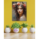 Sayılarla Boyama Hobi Seti Renkl Baskı 80x100 cm: Duru Güzel