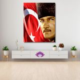 Sayılarla Boyama Hobi Seti Renkli Baskı 40x50 cm: Atatürk 9
