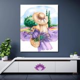 Sayılarla Boyama Hobi Seti Renkli Baskı 50x65 cm: Lavanta Tarlası