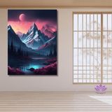 Sayılarla Boyama Hobi Seti Renkli Baskı 80x100 cm: Metterhorn