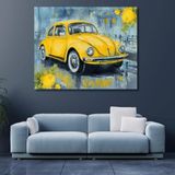 Sayılarla Boyama Hobi Seti Renkli Baskı 80x100 cm: Sarı Woswos
