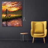 Sayılarla Boyama Hobi Seti Renkli Baskılı 80x100 cm: Renkli Yıldızlı Gece
