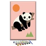 Sayılarla Boyama Seti - Panda (Çocuklar İçin)