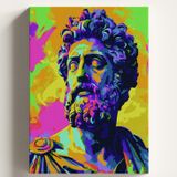 Sayılarla Boyama Tuval Hobi Seti MARCUS Temalı Fırça ve Boya Dahil Set (Çıtalı) 50X70 CM Kendin Yap Sayılarla Tuval Boya Kiti (KASNAKLI)