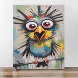Sayılarla Boyama Tuval Seti Fırça Boya Dahil (Çıtalı) 40X50 cm - ÇILGIN KUŞ