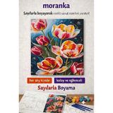 Sayılarla Boyama Tuval Seti Fırça Boya Dahil (Çıtalı) 40X50 cm - LALELER