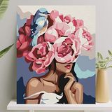 Sayılarla Boyama Tuval Seti Fırça Boya Dahil (Çıtalı) 40x50 CM - Manolya