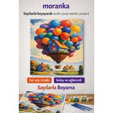 Sayılarla Boyama Tuval Seti Fırça Boya Dahil (Çıtalı) 40X50 cm - MASAL EVİ