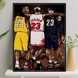 Sayılarla Boyama Tuval Seti Fırça Boya Dahil (Çıtalı) 40X50 cm - Nba - Çok Renkli
