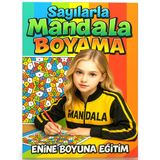 Sayılarla Mandala Boyama (50 Tam Sayfa Tek Yüze Baskılıdır)