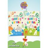 Sayılarla Yaratıcı Boyama Çevre - Sayılarla Yaratıcı Boyama Doğa 2'li Set Alfa Kalem Hediye