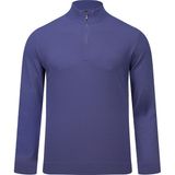 Saykı Mor Regular Fit Yarım Balıkçı Yaka Fermuarlı Kazak - 20B-Mor