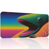 Saykodelik Sanat Oyuncu Gaming Mouse Pad Kauçuk Kaymaz Taban Mousepad (V4, 90x40 XXL)