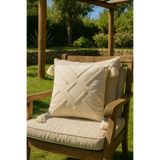 SAYMİNE Punch kırlent Kılıfı Çapraz Model - SAYMİNE KREM14 43 x 43