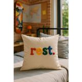 Saymine Punch Kırlent Kılıfı Renkli Rest Model