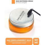 Saymond Şeffaf Kaş Şekillendirici ve Sabitleyici Wax – Keratin, Biotin, Vitamin E, Argan Yağı, 50 ml, Fırçalı