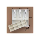 Saypos Hafif Kusurlu Gizli Evrak Hazneli 3 Kağıt Para 8 Bozuk Para Gözlü Çekmece Içi Para Bölmesi 29X29X5,5CM