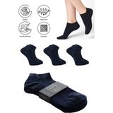 Saysez Bambu Erkek Patik Düz Renk Çorap Dikişsiz Premium 3'lü Paket - Lacivert - 40 - 45