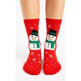 Saysez Unisex Yılbaşı Desenli Renkli Soket Çorap Christmas Happy New Year - 35 - 42 - Çok Renkli-KR2