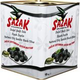 Sazak 10 kg 351-380 Kalibre Doğal Yağlı Sele Siyah Zeytin