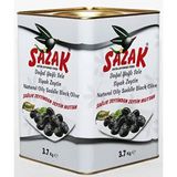 Sazak Doğal M Boy İri Taneli 3,7 kg Yağlı Sele Siyah Zeytin