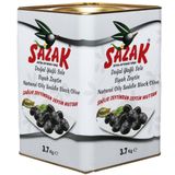 Sazak Yağlı Sele Siyah Zeytin Teneke 3700 gr